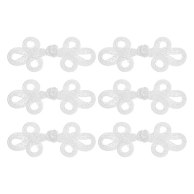 Unique Bargains Elegant Traditional Knots Frog Buttons for DIY Sewing Coats Sweater 6 Pcs