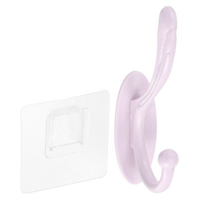 Unique Bargains Stainless Steel Durable Waterproof Adhesive Wall Mounted Coat Hooks and Hangers
