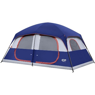Cesicia 14 FT Navy 9 Person Camping Tent with 6 Large Mesh Windows