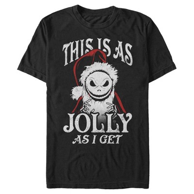 Men's The Nightmare Before Christmas This Is As Jolly as I Get T-Shirt