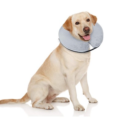 Bencmate Protective Inflatable Collar for Dogs and Cats - Soft Pet Recovery Collar Does Not Block Vision E-Collar (