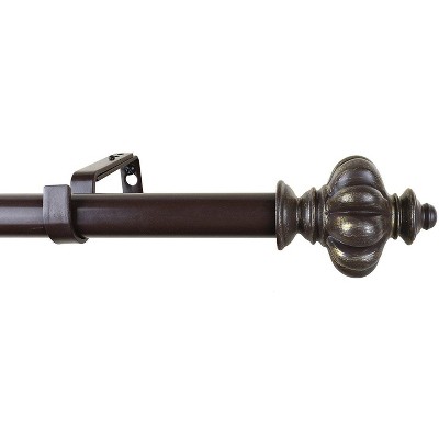 Urbanest 1-inch Regina Adjustable Single Drapery Curtain Rod - 6 Finishes
