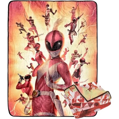Bazillion Dreams Power Rangers Blue Ranger Fleece Softest Comfy Throw Blanket for Adults & Kids| Measures 60 x 45 Inches