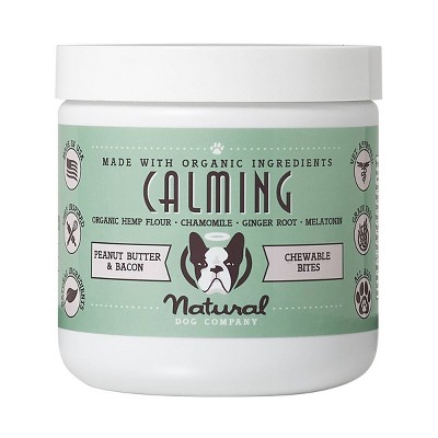 Natural Dog Company Calming Vitamin Chews - Bacon & Peanut Butter - 90ct