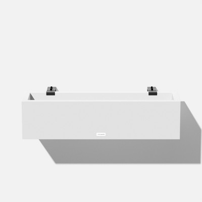 Block Series Plastic Railing Planter
