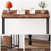 Console Table, Sofa Tables Narrow Entryway Table with Glass Shelf and Metal Frame - 4 of 4