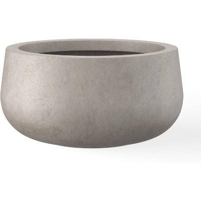 Rosemead Home & Garden Concrete Outdoor Planter Pot Beige 20"x20"x10"