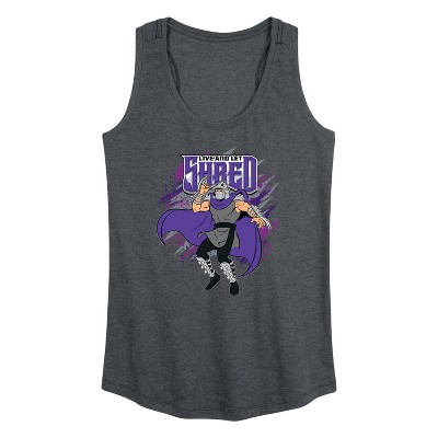Women's - Teenage Mutant Ninja Turtles - Live And Let Shred Graphic Racerback Tank