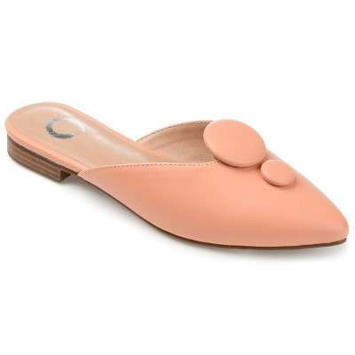 Journee Collection Women's Mallorie Slip On Pointed Toe Mules Flats