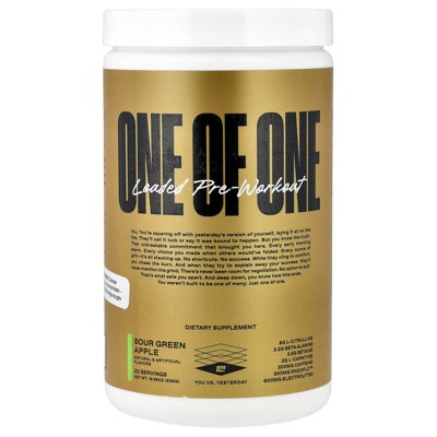 ONE OF ONE Loaded Pre-Workout, Sour Green Apple, 18.88 oz (535 g)