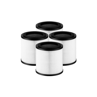 Nispira 5-Speed 4-in-1 True HEPA Filter Replacement for SilverOnyx 16" Air Purifier Model 8541832765 with Ionizer UVC Sanitizer 500 sq ft. 4 Packs