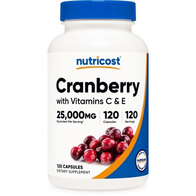 Nutricost Cranberry Extract Capsules (25,000 MG) (120 Capsules)
