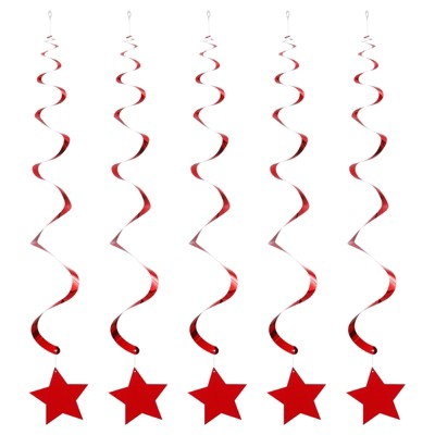 Unique Bargains Stars Hanging Party Decoration Foil Fringe Backdrop Curtains 20 Pcs