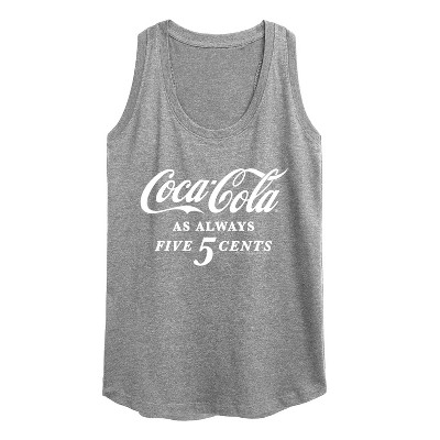 Women's - Coca-Cola - As Always Five Cents Graphic Racerback Tank