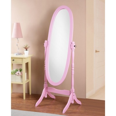 Exquisite Wooden Floor Mirror: A Nod to Queen Anne Elegance