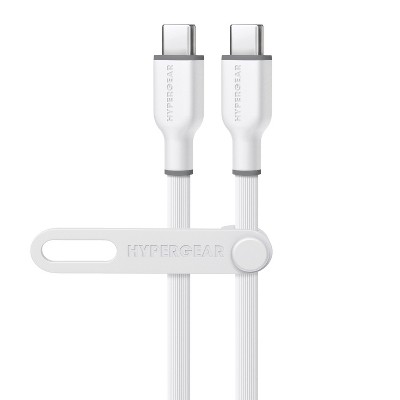HyperGear® Flexi Pro USB-C® to USB-C® Soft-Touch Silicone Fast Charge and Sync Cable