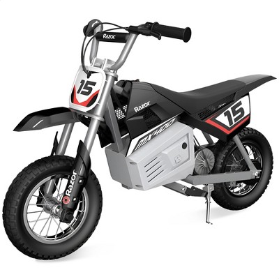 Razor MX400 Dirt Rocket Kids Ride On 24V Electric Toy Motocross Motorcycle Dirt Bike, Speed 14 MPH, for Kids Ages 13+ or 140 Pounds Max Weight
