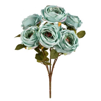 Vickerman Artificial Garden Rose Bush