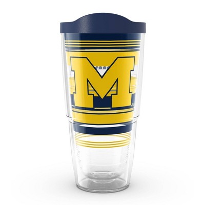 NCAA Michigan Wolverines 24oz Hype Stripes Classic Tumbler
