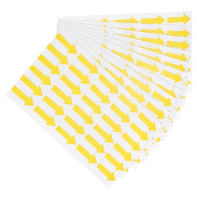 Unique Bargains Directional Sign PVC Adhesive Removable Small Arrow Sticker 300 Pcs
