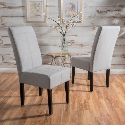 Set of 2 Pertica KD Dining Chair Upholstered Velvet,grey-Christopher Knight Home