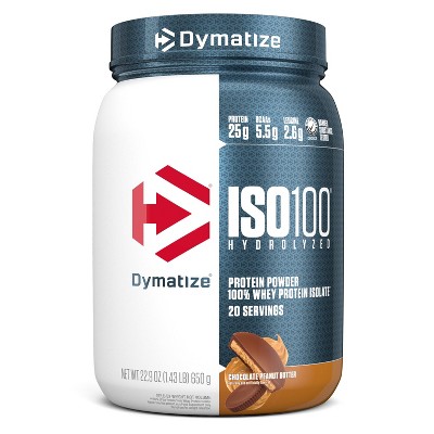 Dymatize 100% Whey Isolate Protein Powder - Chocolate Peanut Butter - 21.2oz/20 Serve