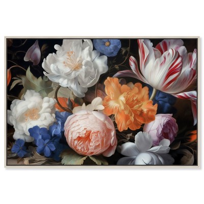 Art Remedy Floral of Gentle Elegance Elegant realistic Floral Wall Art Framed