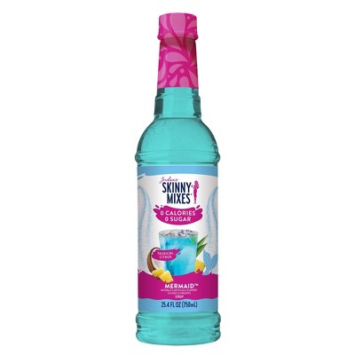 Jordan's Skinny Mixes Mermaid Sugar Free Fruit Flavored Water Enhancer Syrup for Drink Mix Iced Tea Lemonade and More - 25.4 fl oz