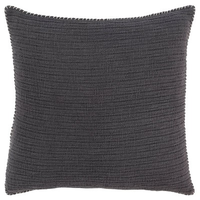 22"x22" Oversize Solid Striped Square Throw Pillow Cover - Rizzy Home