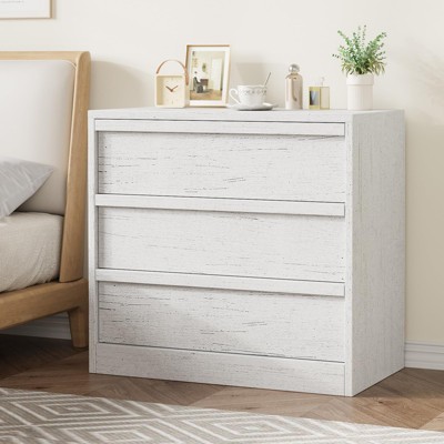 GustoWave 3/4 Drawer Dresser for Bedroom, Nightstand 3 Chest of Drawers with Large Storage, Small Modern Dresser Organizer Bedside Table