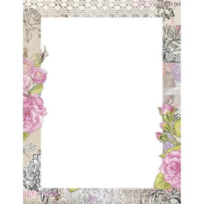 Great Papers Vintage Scrapbook Everyday Letterhead Multicolored 50 Sheets/Pack (2025011)