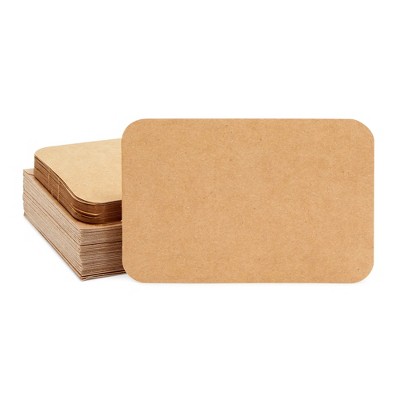 Sustainable Greetings 48-Pack Kraft Paper Blank Greeting Cards and Envelopes, Rounded Corner (6 x 4 In)
