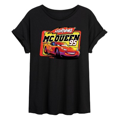 Women's - Disney - Original Lightning McQueen #95 Oversized Graphic T-Shirt
