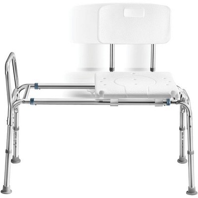Sliding Shower Transfer Bench for Bathtub, Adjustable Height Shower Chair for Elderly and Disabled, Holds Up to 400 lbs, Non-Slip Medicalkingusa
