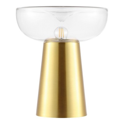 Vassar 12.75" Table Lamp - Brass/Clear - Safavieh