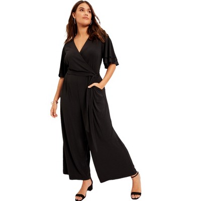 June + Vie by Roaman's Wide-Leg Jumpsuit