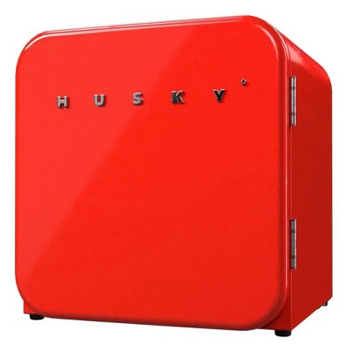 Husky 1.5 Cu.Ft Premium Freestanding Retro Beverage Cooler & Mini Fridge