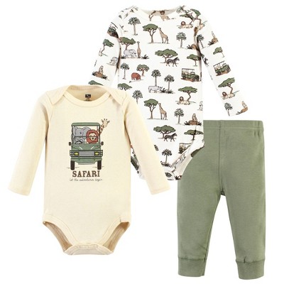 Hudson Baby Long-Sleeve Bodysuits and Pants, Going On Safari