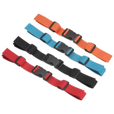 Unique Bargains Adjustable Quick-Release Buckle Backpack Chest Straps 4 Pcs