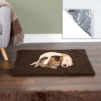 Pet Adobe Small to Medium Self-Warming Thermal Crate Pad - 25" x 18" - Chocolate Brown
