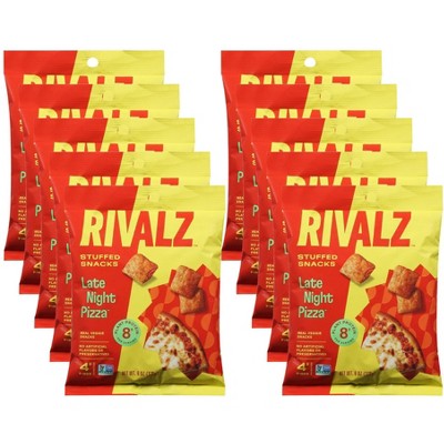 Rivalz Late Night Pizza Stuffed Snacks - Case of 10/6 oz
