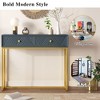 CENGHU Modern Sleek Console Table with Two Drawers for Storage, Sofa Table with Stripe Design, for Living Room and Entryway - 4 of 4