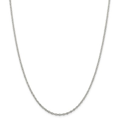 Black Bow Jewelry 2.25mm Sterling Silver, Fancy Pendant Chain Necklace, 24 Inch