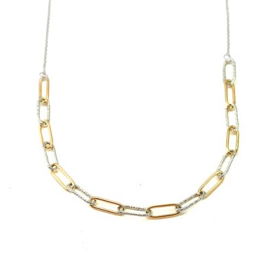 Chunky Paperclip Chain Necklace by Lotus Stone Jewelry