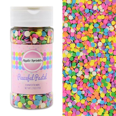 Mystic Sprinkles Peaceful Pastel Confetti Mix 2.7oz Bottle