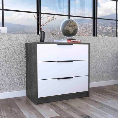 NicBex 3-Drawer Dresser Superior Top Drawers Cabinet Chest of Drawers Closet Organizers and Storage for Hallway, Living Room