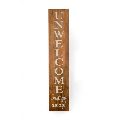 39" Halloween "Unwelcome" Porch Sign - National Tree Company