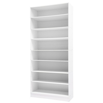 YIYIBYUS 8 Tiers Free Standing Shoes Shelf Organizer Shoe Storage Cabinet, White