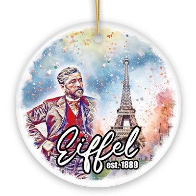 Artistic Eiffel Tower Unique Ceramic Ornament, Handcrafted Paris Decor| Ornamentallyyou