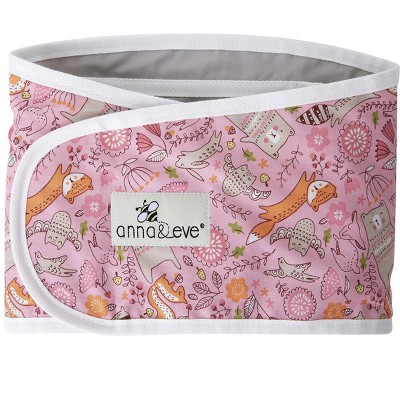 Anna & Eve® - Baby Swaddle Strap®, Adjustable Arms Only Wrap for Safe Sleeping - Large Size Fits Chest 16 to 20.5, Woodland Pink